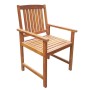 Garden chairs 2 units solid brown acacia wood by vidaXL, Garden chairs - Ref: Foro24-42626, Price: 125,99 €, Discount: %