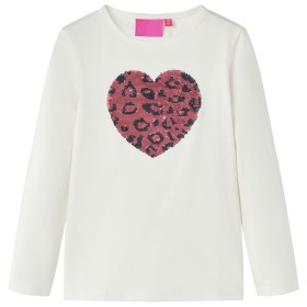 Camiseta infantil de manga larga crudo 128 de vidaXL, Camisetas para niños - Ref: Foro24-13792, Precio: 8,99 €, Descuento: %