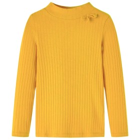 Children's long-sleeved dark ocher stretch knit t-shirt 104 by vidaXL, Kids T-shirts - Ref: Foro24-13835, Price: 7,99 €, Disc...