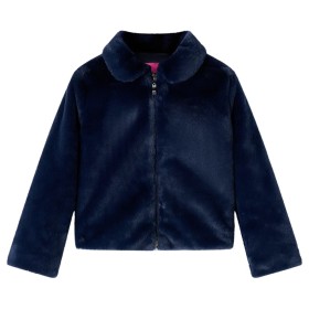 Children's navy blue synthetic leather jacket 116 by vidaXL, Children's outerwear - Ref: Foro24-13856, Price: 13,99 €, Discou...