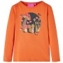 Langärmliges Kinder-T-Shirt 104 in gebranntem Orange von vidaXL, Kinder-T-Shirts - Ref: Foro24-14155, Preis: 9,97 €, Rabatt: %