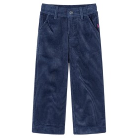 Pantalón infantil pana azul marino 140 de vidaXL, Pantalones de niños - Ref: Foro24-13918, Precio: 16,79 €, Descuento: %