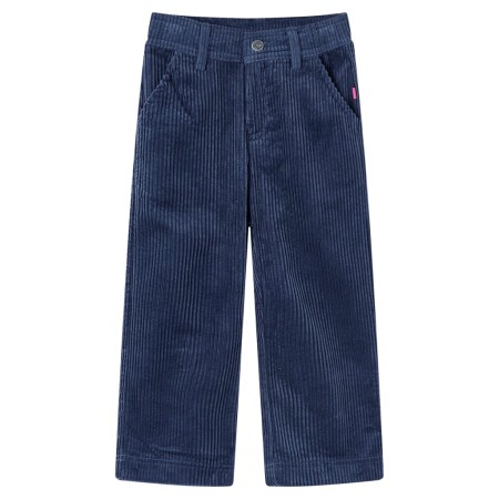 Pantalón infantil pana azul marino 140 de vidaXL, Pantalones de niños - Ref: Foro24-13918, Precio: 16,79 €, Descuento: %