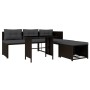 Set de muebles de jardín 4 piezas ratán sintético marrón de vidaXL, Conjuntos de jardín - Ref: Foro24-44288, Precio: 265,99 €...