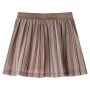 Falda plisada infantil con purpurina marrón y rosa 128 de vidaXL, Pantalones de niños - Ref: Foro24-14557, Precio: 12,68 €, D...