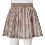 Falda plisada infantil con purpurina marrón y rosa 128 de vidaXL, Pantalones de niños - Ref: Foro24-14557, Precio: 12,68 €, D...