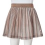 Falda plisada infantil con purpurina marrón y rosa 104 de vidaXL, Pantalones de niños - Ref: Foro24-14555, Precio: 12,68 €, D...