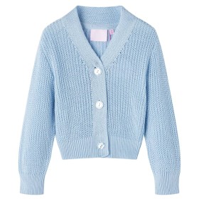 Blue children's knitted cardigan 128 by vidaXL, Children's outerwear - Ref: Foro24-14583, Price: 17,74 €, Discount: %