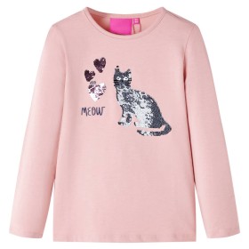 Children's long-sleeved t-shirt light pink 116 by vidaXL, Kids T-shirts - Ref: Foro24-14086, Price: 8,66 €, Discount: %