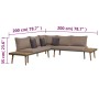 4-piece garden furniture set and solid acacia wood cushions by vidaXL, Garden sets - Ref: Foro24-44240, Price: 570,89 €, Disc...