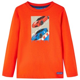 Leuchtendes orangefarbenes Langarm-T-Shirt für Kinder 92 von vidaXL, Kinder-T-Shirts - Ref: Foro24-12804, Preis: 9,99 €, Raba...