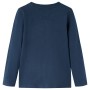 Children's long-sleeved navy blue mélange t-shirt 104 by vidaXL, Kids T-shirts - Ref: Foro24-12700, Price: 8,06 €, Discount: %