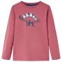 Children's long-sleeved t-shirt dark red 128 by vidaXL, Kids T-shirts - Ref: Foro24-12867, Price: 8,99 €, Discount: %