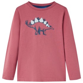 Camiseta infantil de manga larga rojo oscuro 128 de vidaXL, Camisetas para niños - Ref: Foro24-12867, Precio: 8,99 €, Descuen...