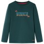 Dunkelgrünes langärmeliges Kinder-T-Shirt 92 von vidaXL, Kinder-T-Shirts - Ref: Foro24-12899, Preis: 9,49 €, Rabatt: %