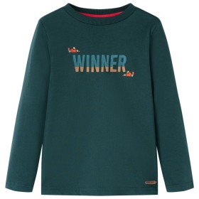 Camiseta infantil de manga larga verde oscuro 92 de vidaXL, Camisetas para niños - Ref: Foro24-12899, Precio: 9,99 €, Descuen...