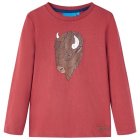 Camiseta infantil de manga larga rojo 128 de vidaXL, Camisetas para niños - Ref: Foro24-13002, Precio: 9,99 €, Descuento: %