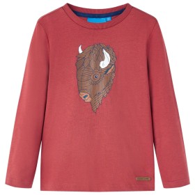 Children's long-sleeved t-shirt red 104 by vidaXL, Kids T-shirts - Ref: Foro24-13000, Price: 9,99 €, Discount: %