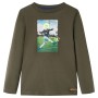 Kinder-T-Shirt mit langen Ärmeln Khaki 128 von vidaXL, Kinder-T-Shirts - Ref: Foro24-12737, Preis: 9,74 €, Rabatt: %