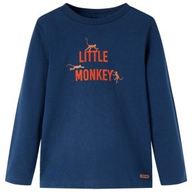 Navy blue long-sleeved children's t-shirt 128 by vidaXL, Kids T-shirts - Ref: Foro24-13037, Price: 8,99 €, Discount: %