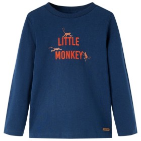 Navy blue long-sleeved children's t-shirt 104 by vidaXL, Kids T-shirts - Ref: Foro24-13035, Price: 8,06 €, Discount: %