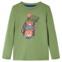 Camiseta infantil de manga larga caqui claro 116 de vidaXL, Camisetas para niños - Ref: Foro24-12761, Precio: 8,99 €, Descuen...