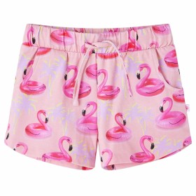 Pantalones cortos infantiles con cordón rosa claro 140 de vidaXL, Pantalones de niños - Ref: Foro24-14666, Precio: 11,99 €, D...