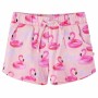 Pantalones cortos infantiles con cordón rosa claro 140 de vidaXL, Pantalones de niños - Ref: Foro24-14666, Precio: 11,06 €, D...