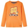 Dunkeloranges Langarm-T-Shirt für Kinder 140 von vidaXL, Kinder-T-Shirts - Ref: Foro24-13068, Preis: 8,06 €, Rabatt: %