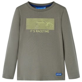 Khaki long-sleeved children's t-shirt 140 by vidaXL, Kids T-shirts - Ref: Foro24-13113, Price: 8,99 €, Discount: %