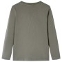 Khaki long-sleeved children's t-shirt 140 by vidaXL, Kids T-shirts - Ref: Foro24-13113, Price: 11,19 €, Discount: %