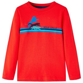 Camiseta infantil de manga larga rojo 104 de vidaXL, Camisetas para niños - Ref: Foro24-13295, Precio: 8,34 €, Descuento: %