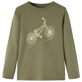 Khaki long-sleeved children's t-shirt 128 by vidaXL, Kids T-shirts - Ref: Foro24-13437, Price: 7,61 €, Discount: %