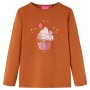 Camiseta infantil de manga larga color coñac 128 de vidaXL, Camisetas para niños - Ref: Foro24-14052, Precio: 9,97 €, Descuen...