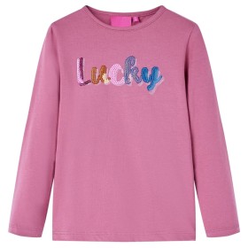 Camiseta infantil de manga larga color frambuesa 140 de vidaXL, Camisetas para niños - Ref: Foro24-14073, Precio: 8,53 €, Des...