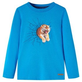 Camiseta infantil de manga larga azul cobalto 92 de vidaXL, Camisetas para niños - Ref: Foro24-13304, Precio: 9,99 €, Descuen...