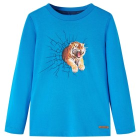 Camiseta infantil de manga larga azul cobalto 116 de vidaXL, Camisetas para niños - Ref: Foro24-13306, Precio: 8,99 €, Descue...