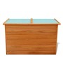 Baúl de jardín de madera 126x72x72 cm de vidaXL, Cajas de almacenaje para exteriores - Ref: Foro24-42702, Precio: 139,33 €, D...