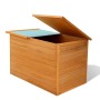 Baúl de jardín de madera 126x72x72 cm de vidaXL, Cajas de almacenaje para exteriores - Ref: Foro24-42702, Precio: 139,33 €, D...