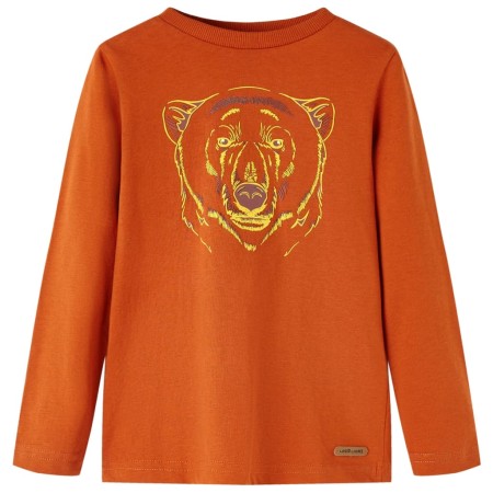 Children's long-sleeved t-shirt in light brick color 140 by vidaXL, Kids T-shirts - Ref: Foro24-13158, Price: 9,67 €, Discoun...