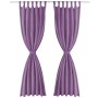 Micro-satin curtains with loops 2 units 140x175cm lilac by vidaXL, Curtains and curtains - Ref: Foro24-132225, Price: 21,97 €...