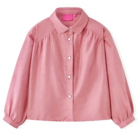 Children's blouse with puff sleeves pale pink 140 by vidaXL, Kids T-shirts - Ref: Foro24-15105, Price: 11,99 €, Discount: %