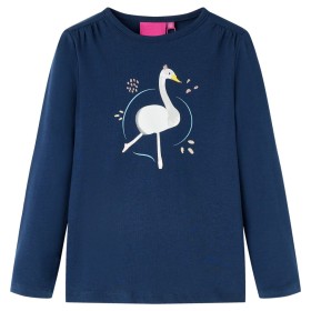 Camiseta infantil de manga larga azul marino 128 de vidaXL, Camisetas para niños - Ref: Foro24-13697, Precio: 8,99 €, Descuen...