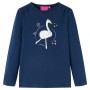 Camiseta infantil de manga larga azul marino 104 de vidaXL, Camisetas para niños - Ref: Foro24-13695, Precio: 10,06 €, Descue...