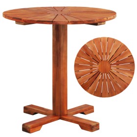 Bistro terrace table solid acacia wood 70x70 cm by vidaXL, Garden tables - Ref: Foro24-44037, Price: 84,11 €, Discount: %