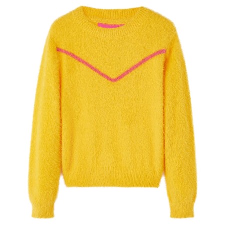 Dark ocher children's knitted sweater 128 by vidaXL, Kids T-shirts - Ref: Foro24-14761, Price: 16,59 €, Discount: %