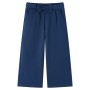 Pantalón infantil con perneras anchas azul marino 140 de vidaXL, Pantalones de niños - Ref: Foro24-14831, Precio: 13,06 €, De...