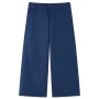 Pantalón infantil con perneras anchas azul marino 140 de vidaXL, Pantalones de niños - Ref: Foro24-14831, Precio: 13,06 €, De...