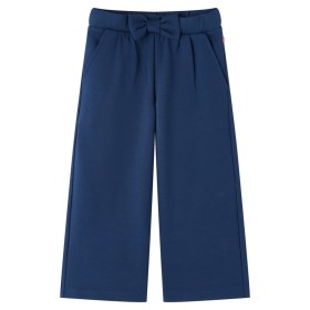 Pantalón infantil con perneras anchas azul marino 92 de vidaXL, Pantalones de niños - Ref: Foro24-14827, Precio: 15,99 €, Des...