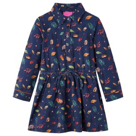 Navy blue long-sleeved children's dress 128 by vidaXL, Children's dresses - Ref: Foro24-14915, Price: 19,75 €, Discount: %